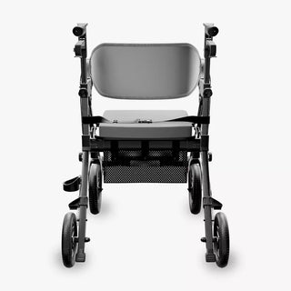 VOCIC Z51 All Terrain Shift Combo 2 In 1 Rollator - Transport Chair Walker, 300 lbs we,ght Capacity, 33.5"-39.6" Handle Height