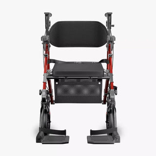 VOCIC Z51 All Terrain Shift Combo 2 In 1 Rollator - Transport Chair Walker, 300 lbs we,ght Capacity, 33.5"-39.6" Handle Height