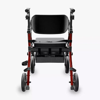 VOCIC Z51 All Terrain Shift Combo 2 In 1 Rollator - Transport Chair Walker, 300 lbs we,ght Capacity, 33.5"-39.6" Handle Height