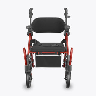 VOCIC Z55 Folding Versatile 2-in-1 Rollator Walker, 330 lbs Weight Capacity, 32"-38" Handle Height