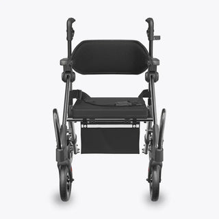 VOCIC Z55 Folding Versatile 2-in-1 Rollator Walker, 330 lbs Weight Capacity, 32"-38" Handle Height
