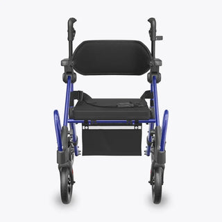 VOCIC Z55 Folding Versatile 2-in-1 Rollator Walker, 330 lbs Weight Capacity, 32"-38" Handle Height
