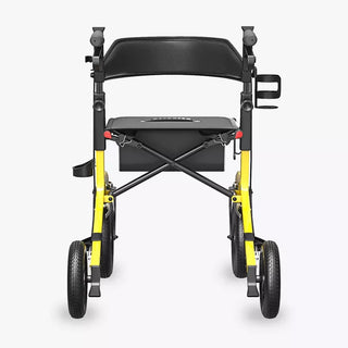 VOCIC Z57 Folding Outdoor Rollator with 12" All Terrain Big Wheels, 300 lbs Weight Capacity, 36"-42" Handle Height