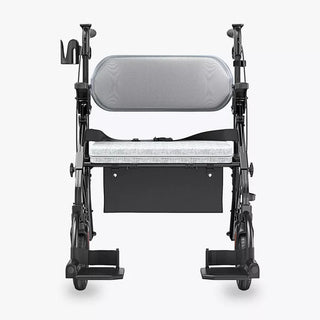 VOCIC Z59 Bariatric 2 In 1 Rollator-Transport Chair Walker, 400 lbs Weight Capacity, 35.4"-41,3" Handle Height