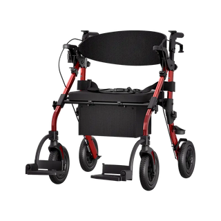 VOCIC Z59 Bariatric 2 In 1 Rollator-Transport Chair Walker, 400 lbs Weight Capacity, 35.4"-41,3" Handle Height