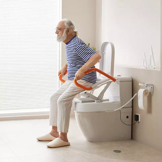 VOCiC AX12-PRO-A-2 Comfort Steady Powered Toilet Seat, 330 lbs Weight Capacity, 8.8" Handrail Height