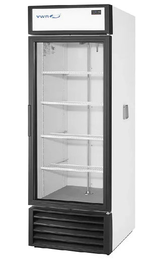 VWR GDM-23-HC-LD VWR WHT CHROMO 1P1D1M Basic Chromatography Glass Door Refrigerator with Mast, Natural Refrigerant White, 23 cu. ft.