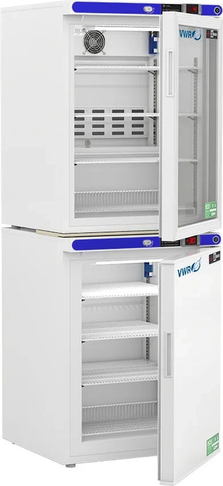 VWR HCRFC1030G Plus Series Refrigerator Freezer Combo Unit Glass Door Dual Microprocessor Keyed Lock (-30°C Freezer), 5.2 cu. ft. 
