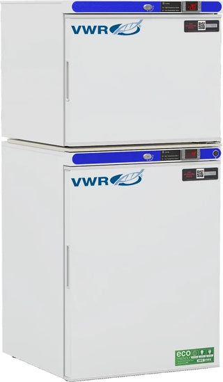 VWR HCRFC7SA Plus Series Refrigerator Auto Defrost Freezer Combo Unit Dual Microprocessor Keyed Lock, 5.2 cu. ft.