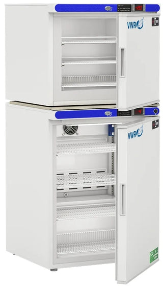 VWR HCRFC7S Plus Series Refrigerator Freezer Combo Unit Dual Microprocessor Keyed Lock, 5.2 cu. ft.