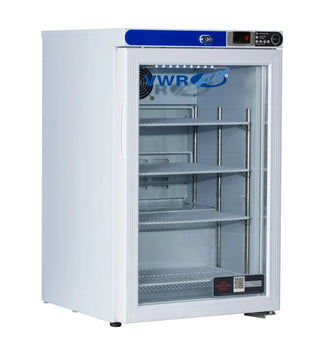 VWR HCUCFS0204G Plus Series Freestanding Undercounter Laboratory Refrigerator Glass Door, ADA Compliant, 2.5 cu. ft.