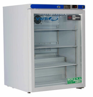 VWR HCUCFS0504G Plus Series Freestanding Undercounter Laboratory Refrigerator Glass Door, 5.2 cu. ft.