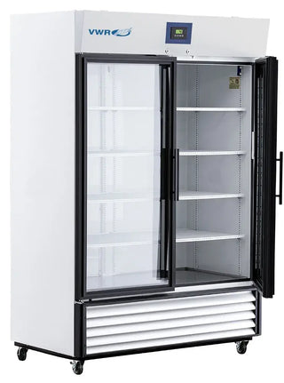 VWR VWR-HC-49 Plus Series Glass Door Specialty Laboratory Refrigerator Digital Display and Alarms, 49 cu. ft.
