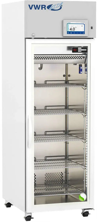 VWR VWR-HC-PLD-23-TS Premium Touchscreen Laboratory Glass Door Refrigerator Variable Speed Compressor, R600a, 23 cu. ft.
