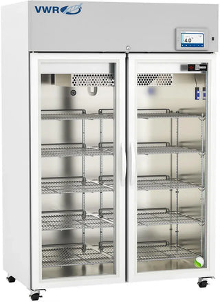 VWR VWR-HC-PLD-49-TS Premium Touchscreen Laboratory Glass Door Refrigerator Variable Speed Compressor, 49 cu. ft.