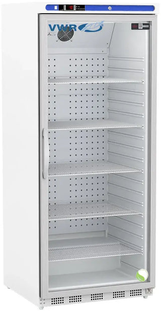 VWR VWR-HC-RFP-20G Standard Glass Door Laboratory Refrigerator Cycle Defrost, R600a, 20 cu. ft.
