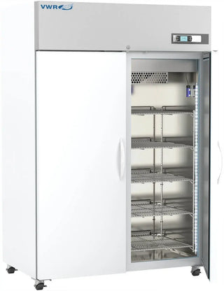 VWR VWR-HC-SPL-49 Premium Series Laboratory Double Solid Door Refrigerator Variable Speed Compressor, ENERGY STAR, 49 cu. ft.