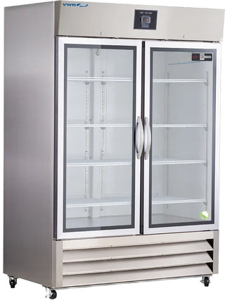VWR VWR-HC-SSP-49G Plus Series Stainless Steel Glass Door Laboratory Refrigerator, 49 cu. ft.