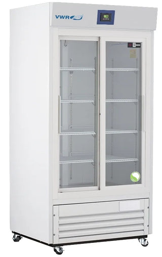 VWR VWR-HCLP-33 Plus Series Glass Door Laboratory Refrigerator Digital Display and Alarms, 33 cu. ft.
