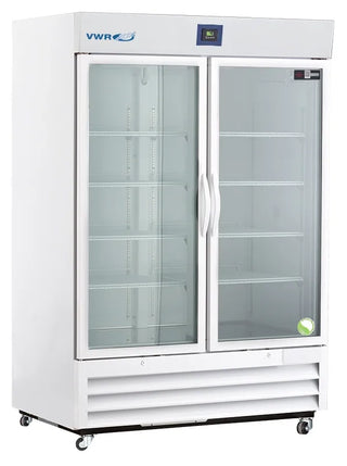 VWR VWR-HCLP-49 Plus Series Glass Door Laboratory Refrigerator Digital Display and Alarms, 49 cu. ft.