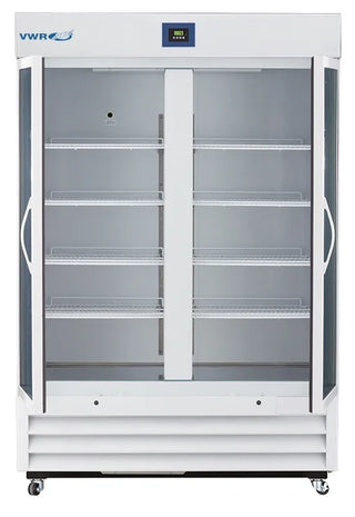 VWR VWR-HCLP-49 Plus Series Glass Door Laboratory Refrigerator Digital Display and Alarms, 49 cu. ft.