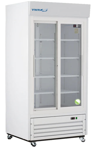 VWR VWR-HCLS-33 Standard Series Glass Door Laboratory Refrigerator, Sliding Doors, 33 cu. ft.