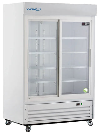 VWR VWR-HCLS-47 Standard Series Glass Door Laboratory Refrigerator, Sliding Doors, 47 cu. ft.