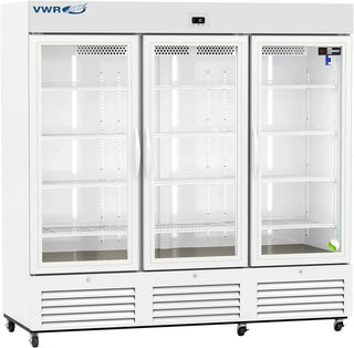 VWR VWR-VS-LS-72 Standard Glass Door Laboratory Refrigerator, Self-Closing, 72 cu. ft.
