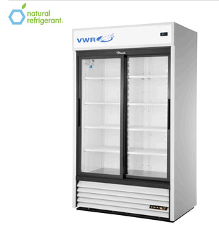 VWR GDM-41-SCI-HC-LD VWR WHT Basic Glass Sliding Door Refrigerator, Natural Refrigerant White, 41 cu. ft.