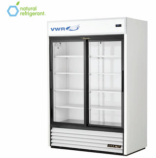 VWR GDM-47-SCI-HC-LD VWR WHT Basic Glass Sliding Door Refrigerator, Natural Refrigerant White, 47 cu. ft.