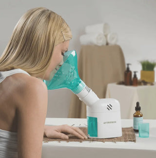 Veridian Healthcare 11-525 Steam Inhaler Respiratory Vapor Therapy System with Dual Masks