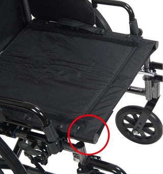 Viper GT 10971E Reclining Wheelchair 16 Flip-Back Full Arms SEL