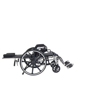 Drive Medical Viper Plus Reclining Wheelchair, Detachable Desk Arms, 18"-1