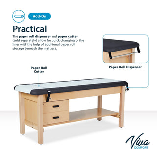 Viva Comfort ADI996-04S-DD-27 Aristo add-on graphic with paper roll cutter and dispenser callouts