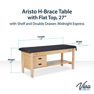 Viva Comfort ADI996-04S-DD-27 Aristo dimension diagram showing length, width and height
