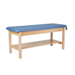 Viva Comfort ADI996-04S-27 Aristo treatment table with blue top and full lower shelf