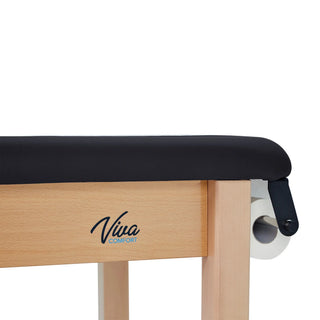 Viva Comfort ADI996-04S-27 close-up of the wood corner with logo and roll holder