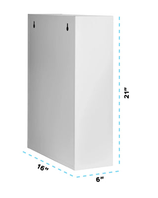 Viva Comfort ADI999-06 dimension diagram of the cabinet side profile with hanging slots