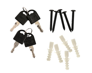 Viva Comfort ADI999-06 included keys, wall screws and anchors laid out