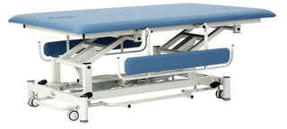 Viva Comfort ADI903-02 Elite hi-lo therapy table side view with side rails attached