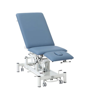 Viva Comfort ADI903-01 Elite hi-lo exam table with backrest upright, opposite side view