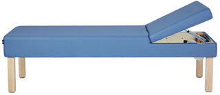 Viva Comfort ADI996-11-BLU Lucas recovery couch side view with backrest raised