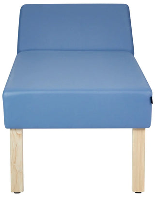 Viva Comfort ADI996-11-BLU Lucas recovery couch end view with backrest raised
