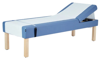 Viva Comfort ADI996-11-BLU Lucas recovery couch with exam paper and raised backrest