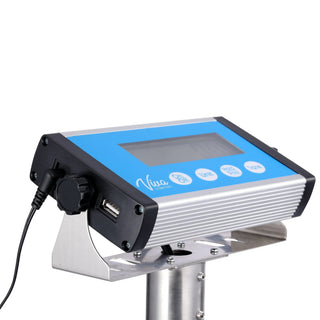 Viva Comfort ADIME904-05 side view of display indicator showing cable port, USB port and knob
