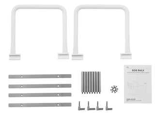 Viva Comfort ADIME996-30-HR handrail kit parts with mounting bars, hardware and instruction booklet
