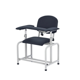 Viva Comfort ADI997-01 blood drawing chair angled side view with armrests extended