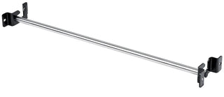 Viva Comfort ADI996-11-PA paper roll holder with chrome rod and black mounting brackets