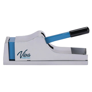 Viva Comfort ADIME950-01 side view of pill crusher with the pouch tray pulled slightly open