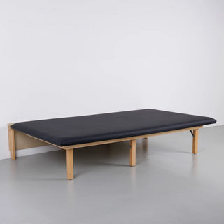 Viva Comfort ADI996-06 Regal folding therapy table with black top, opposite angle view